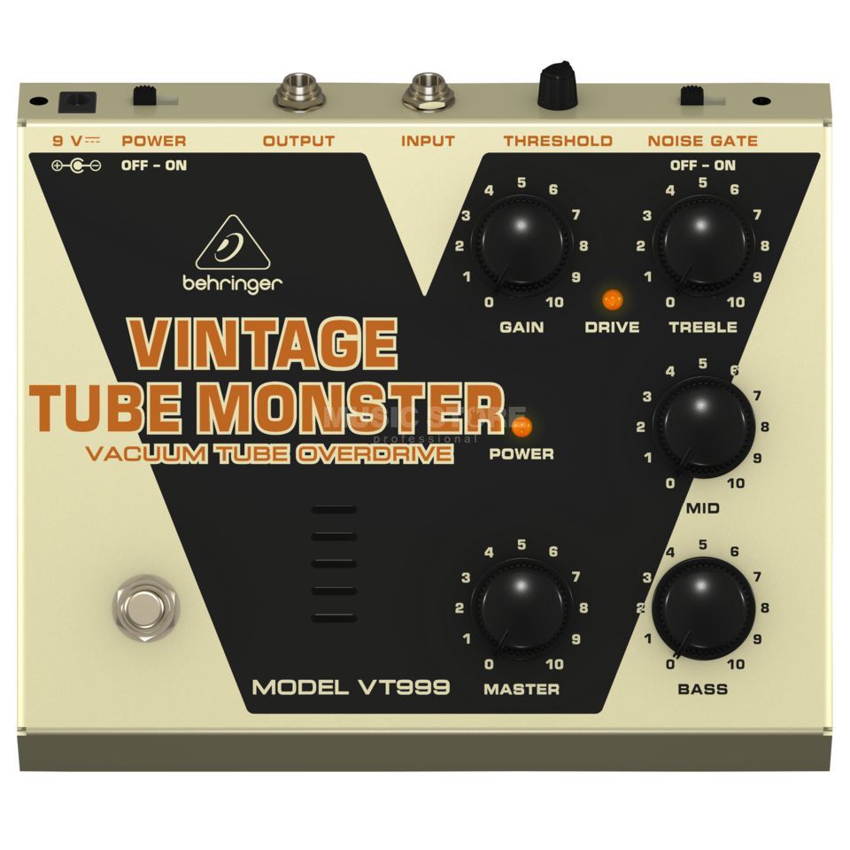 Behringer VT999 Vintage Tube Monster Ove rdrive Pedal | USA