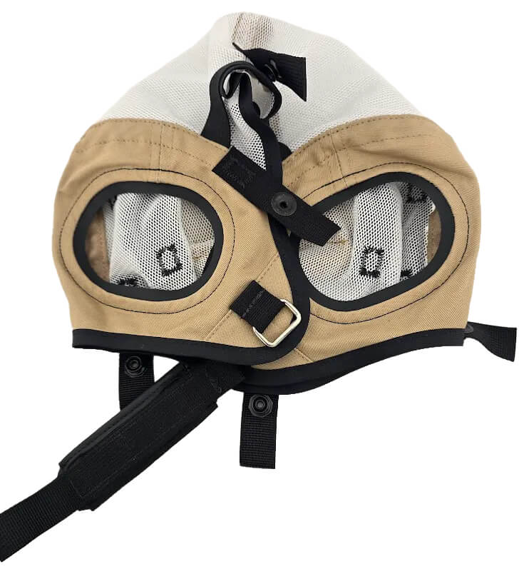 David Clark Cloth Helmet Assembly - Mesh Khaki - MyPilotStore.com