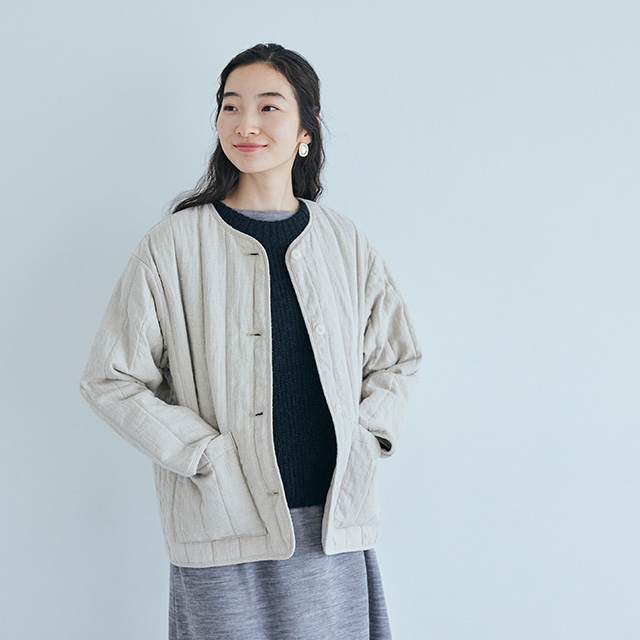 重ね着するポンチョベスト｜衣料品｜中川政七商店 公式サイト