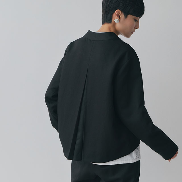 リネンコットンとサテンのジャケット｜衣料品｜中川政七商店 公式サイト