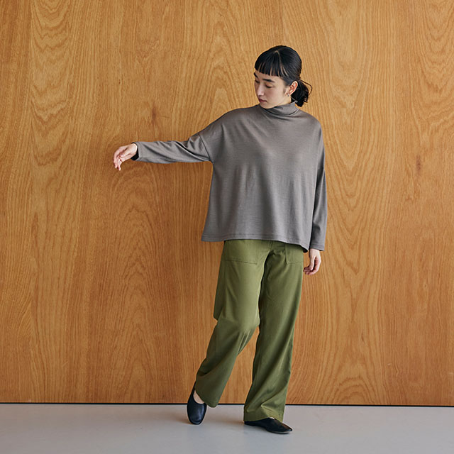 ☆中川政七商店 ウールのタートルワイドプルオーバー 青☆ 新品 タグ