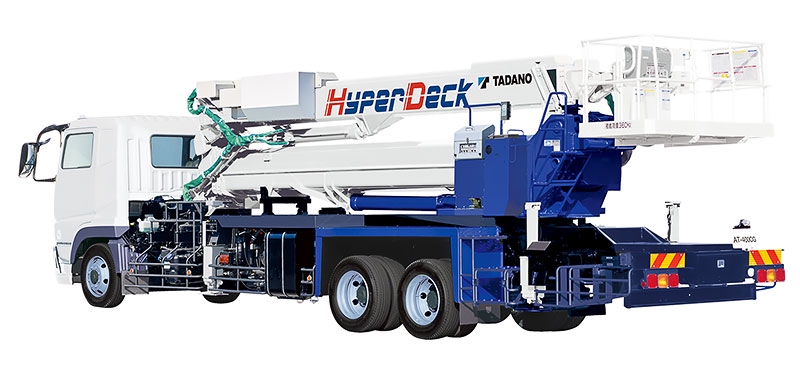 最大地上高40m、申請不要で公道通行…タダノ「高所作業車」刷新