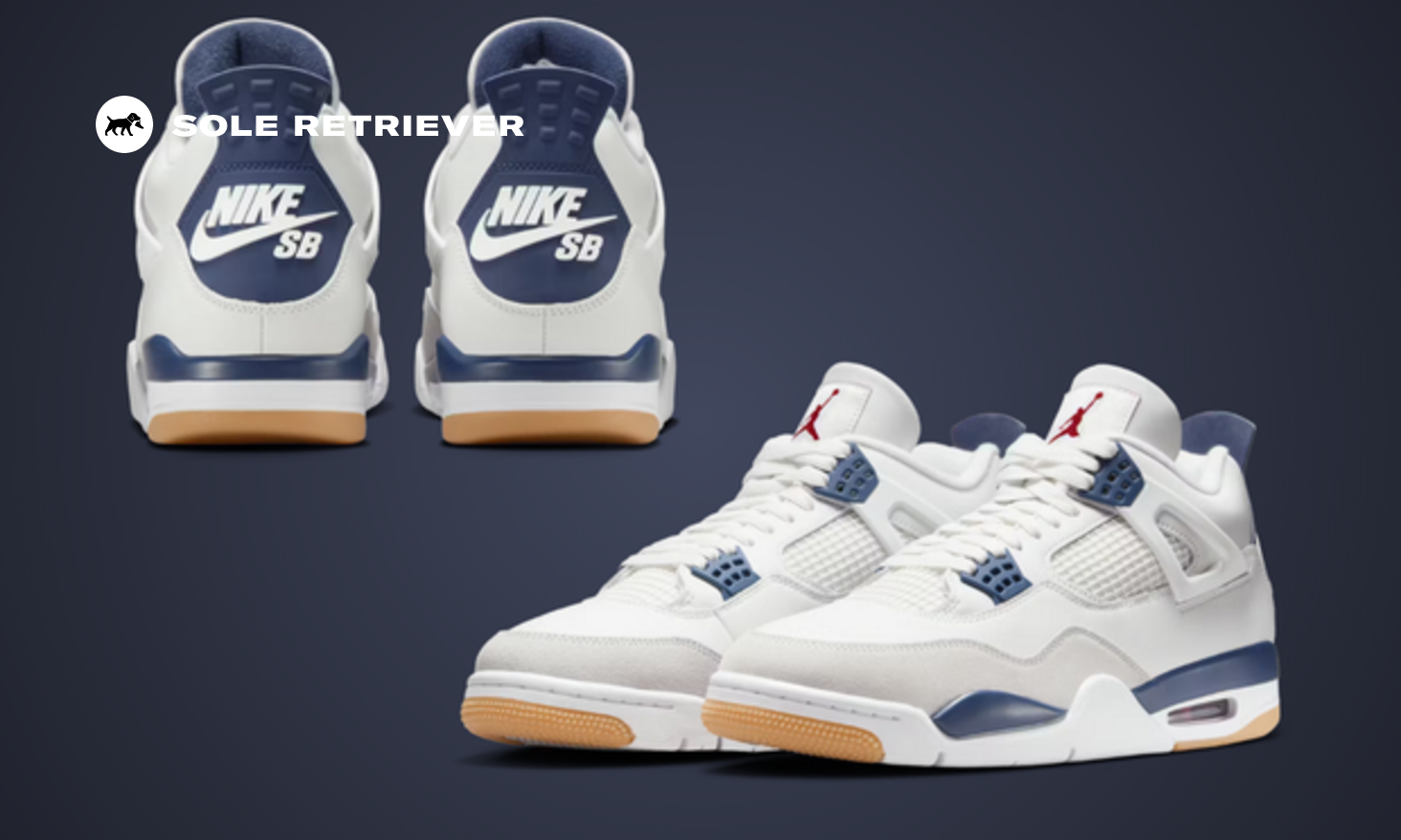 Where to Buy the Nike SB x Air Jordan 4 Summit White Navy
