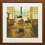 笹倉鉄平「サントロペ」シルクスクリーン :: 絵画買取・販売 - シバヤマ