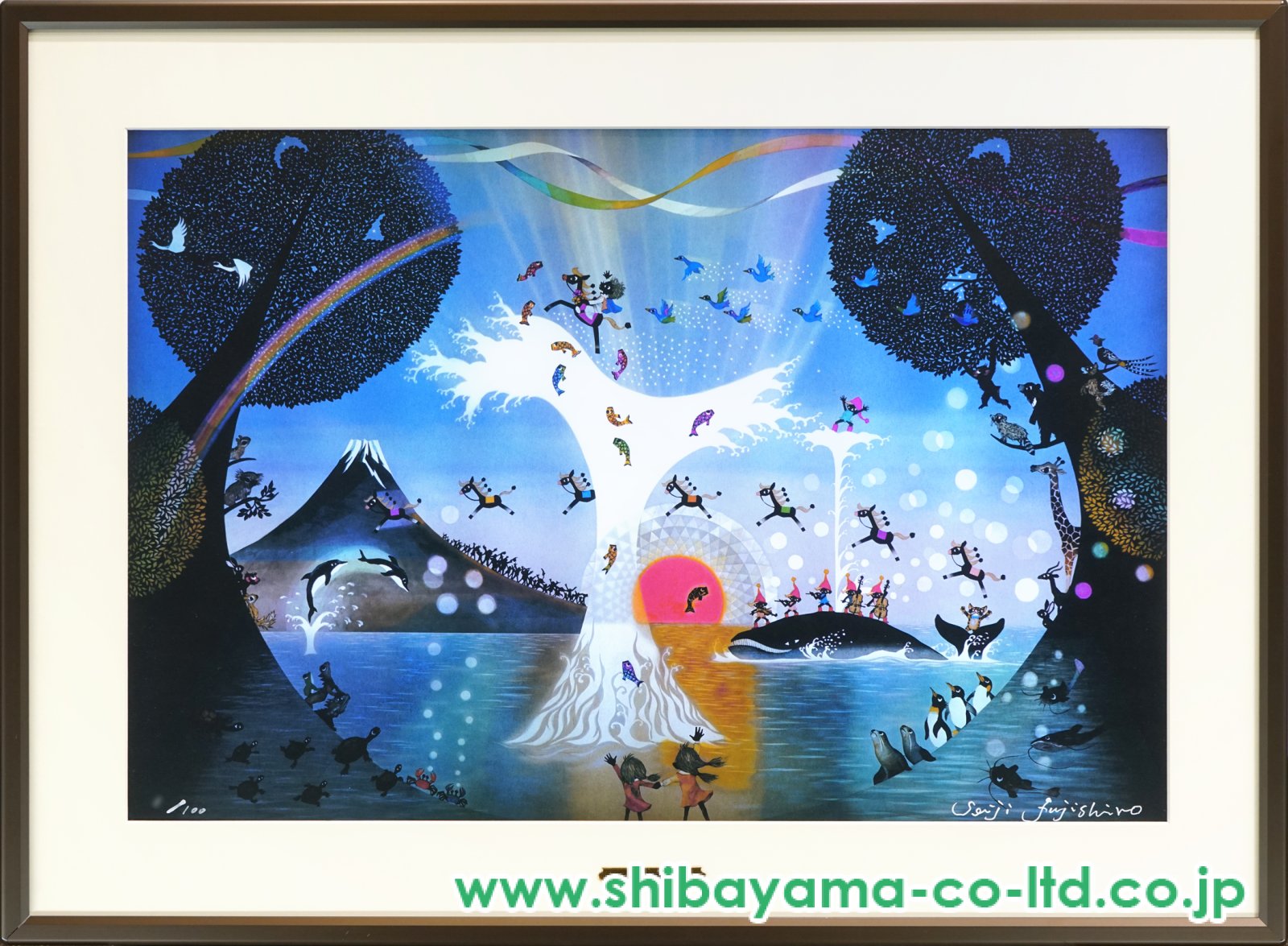 藤城清治「夢生まれる」レフグラフ :: 絵画買取・販売 - シバヤマ