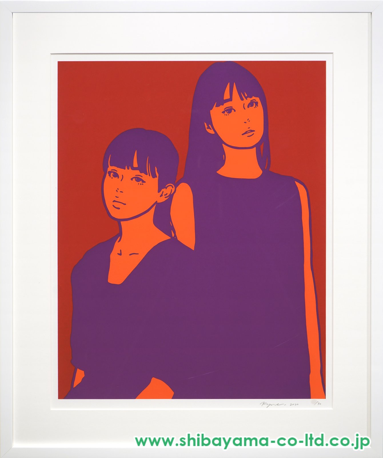 KYNE「Untitled : E」シルクスクリーン :: 絵画買取・販売 - シバヤマ