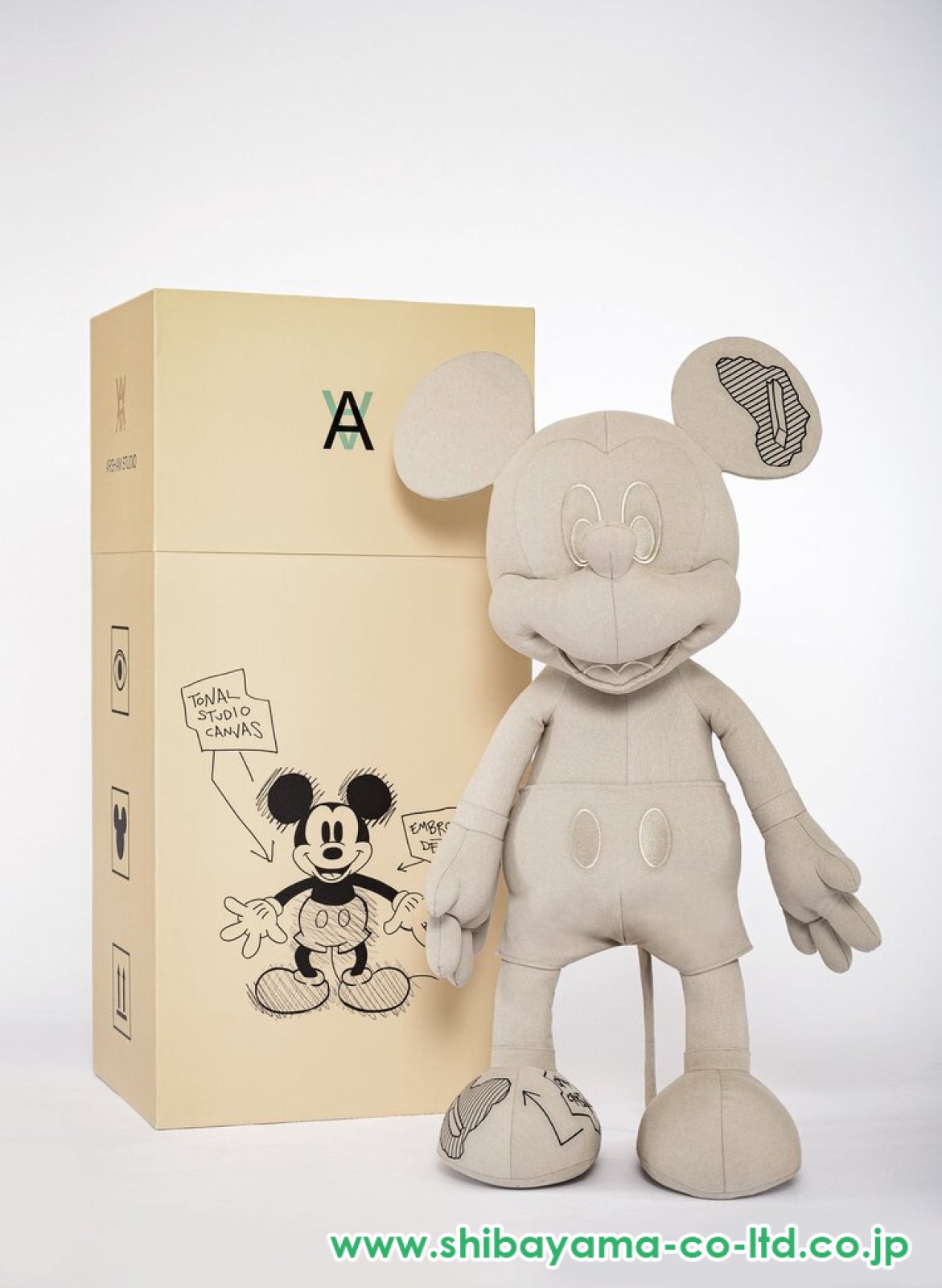 ダニエル・アーシャム「Daniel Arsham x Disney Mickey Mouse Plush