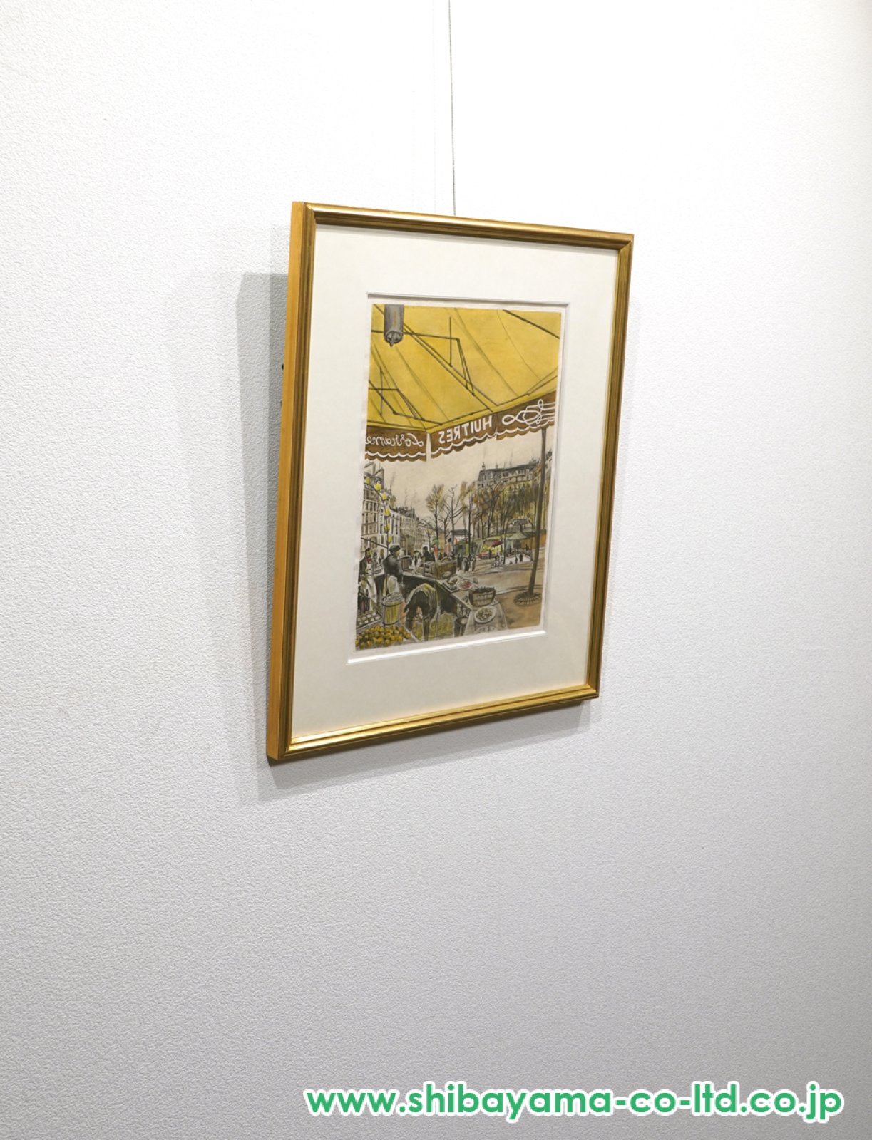 藤田嗣治「魅せられし河より『テルヌ広場』」カラーエッチング :: 絵画