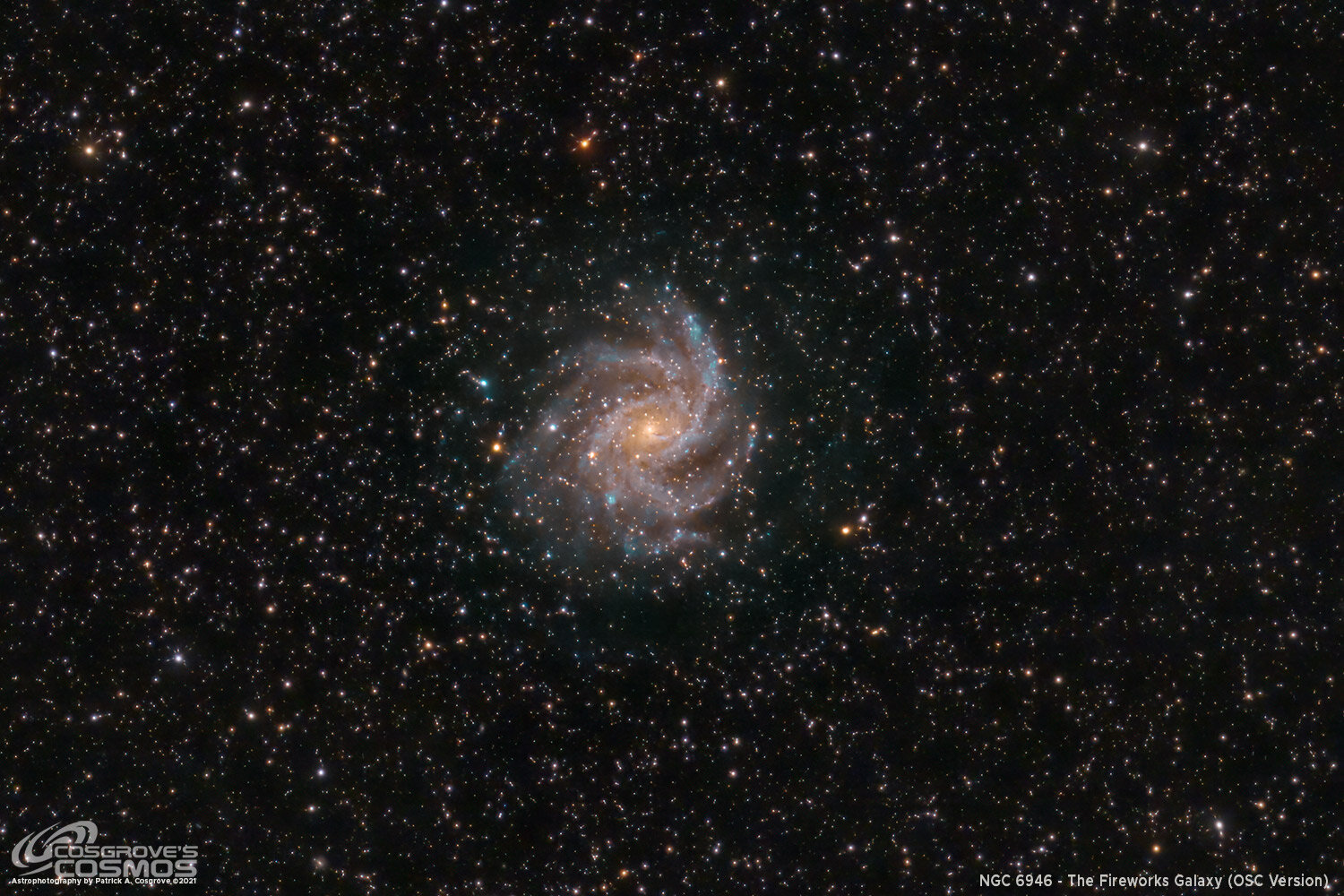 NGC 6946 - The Fireworks Galaxy - OSC Version — Cosgrove's Cosmos
