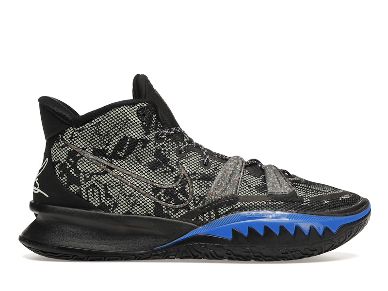 Nike Kyrie 7 Black Blue Men's - CQ9326-007/CQ9327-007 - US
