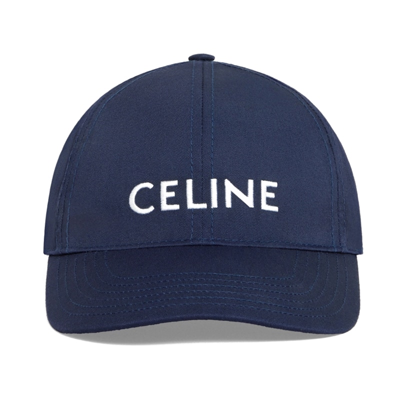 Celine Women's Cotton Baseball Cap Navy - FW21 - US