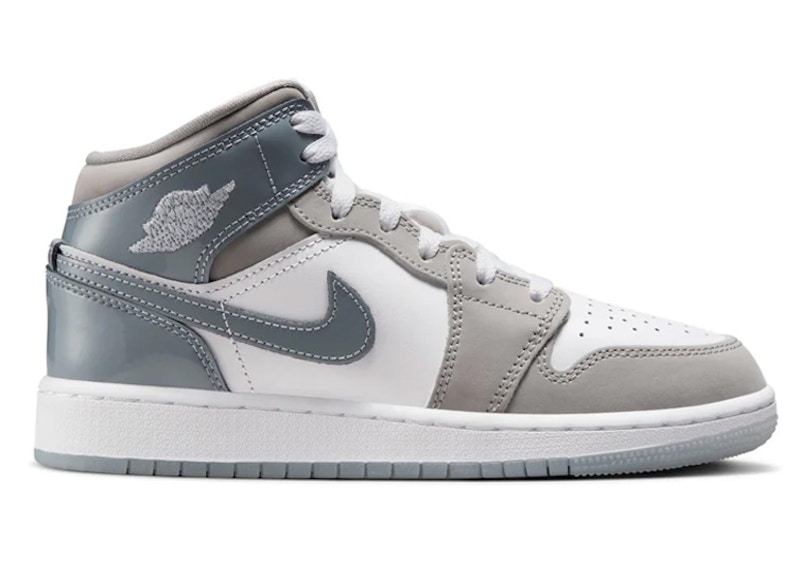 Jordan 1 Mid White Medium Cool Grey (GS) - HF3193-100 - US