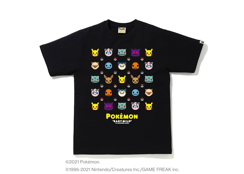 BAPE Pokémon Baby Milo #12 Tee Black Men's - SS21 - US