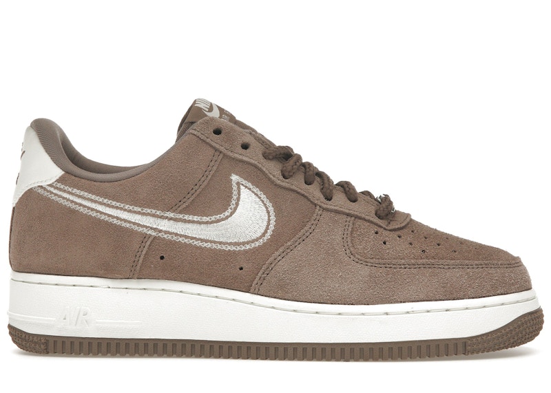 Nike Air Force 1 Low '07 LV8 Mink Brown Embroidered Swoosh Men's
