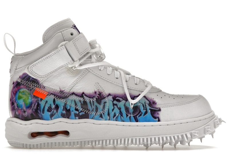 Nike Air Force 1 Mid Off-White Graffiti White Men's - DR0500-100 - US