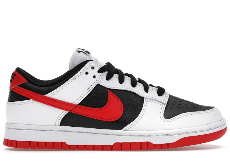 Nike Dunk Low Retro White Black University Red Men's - FD9762-061 - US
