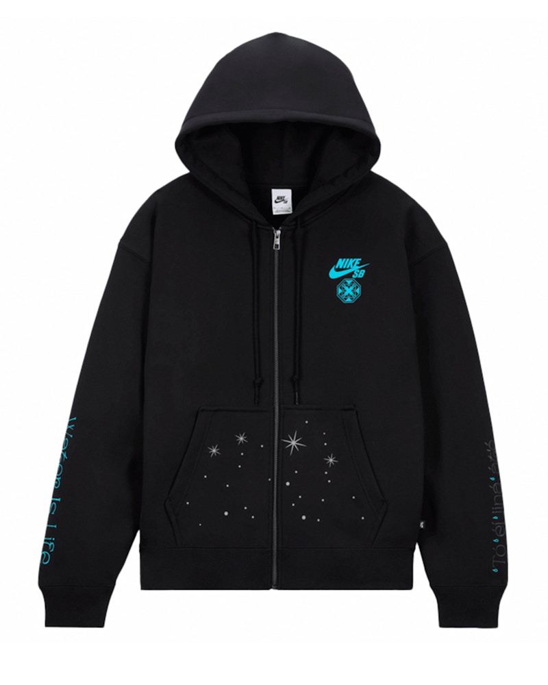 Nike SB x Di'Orr Greenwood L/S Max90 Fleece Hoodie Black Men's