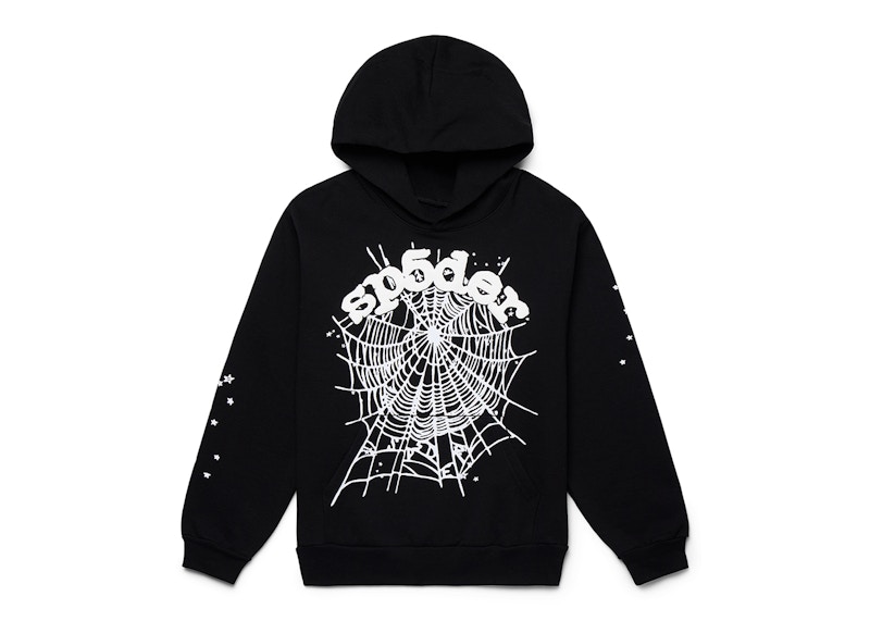 Sp5der OG Web Hoodie Black Men's - SS24 - US
