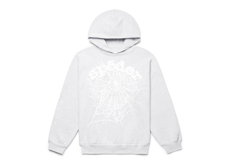 Sp5der OG Web Hoodie Heather Grey - FW23 - US