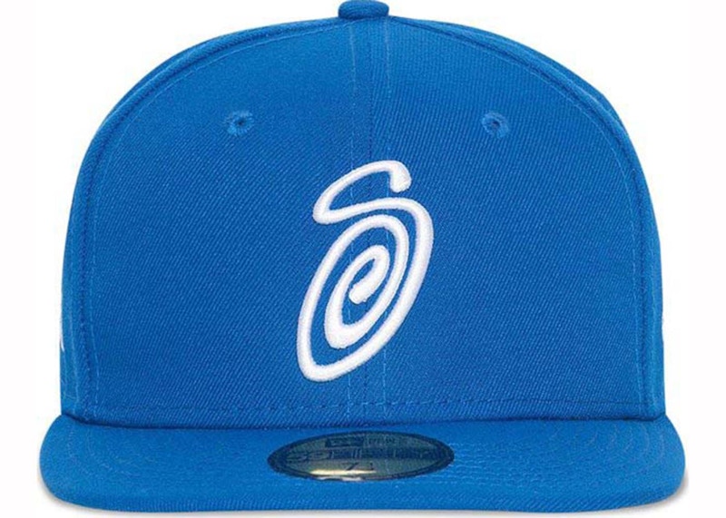 Stussy Curly S 59Fifty New Era Cap Royal Blue Men's - FW24 - US