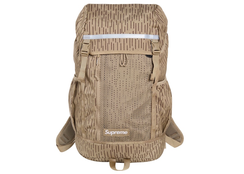 Supreme Logo Backpack (FW24) Tan Raindrop - FW24 - US