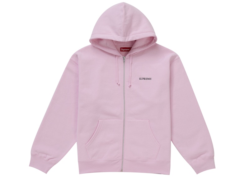 Supreme IDGAF Zip Up Hooded Sweatshirt Pink Men's - FW25 - US