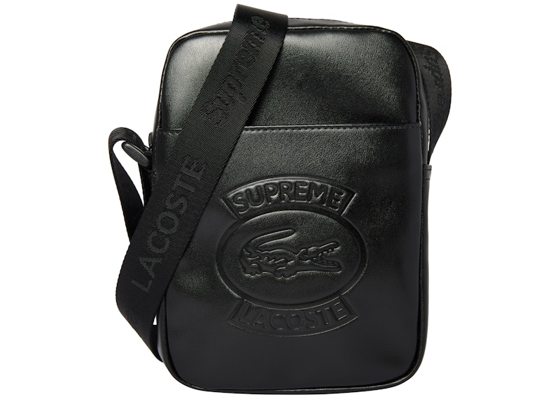Supreme LACOSTE Shoulder Bag Black - SS18 - US