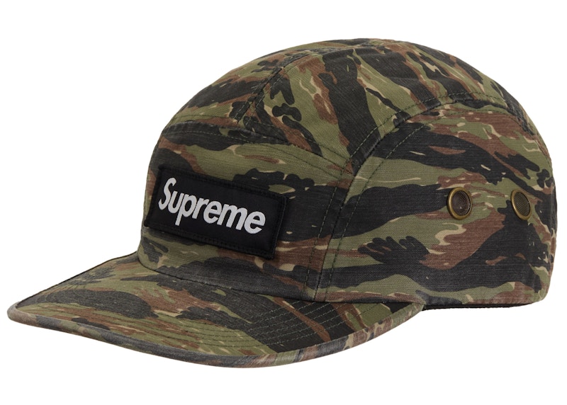 Supreme Military Camp Cap (SS24) Olive Tiger Camo - SS24 - US