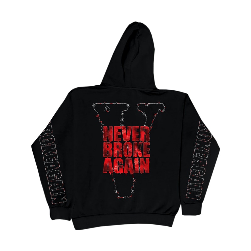 Vlone x Never Broke Again Haunted Hoodie Black Men's - FW21 - US