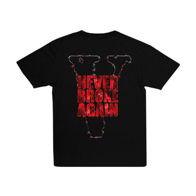 Vlone x Never Broke Again Haunted T-shirt Black Men's - FW21 - US