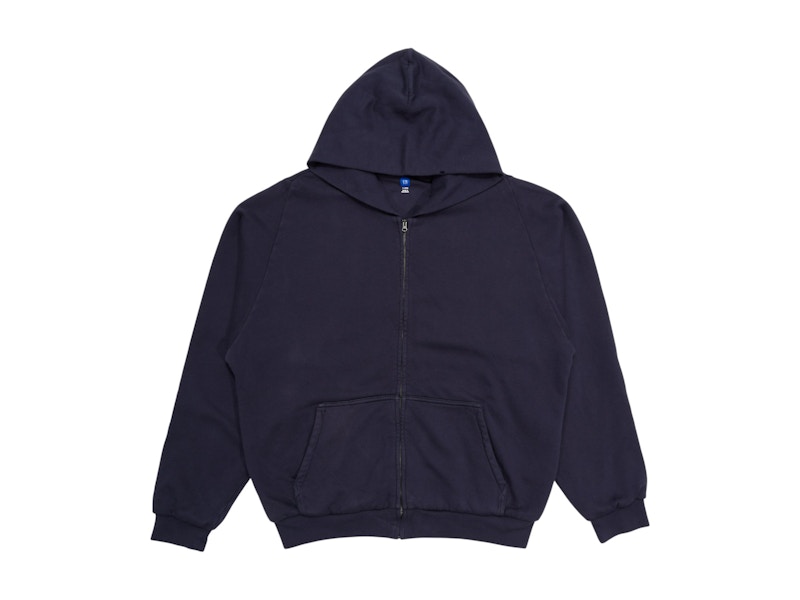 Yeezy x Gap Unreleased Zip Sweatshirt Hoodie Navy Men's - SS24 - US