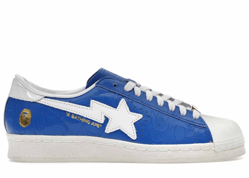 adidas Superstar Vintage Bape Blue White Men's - JR2702 - US