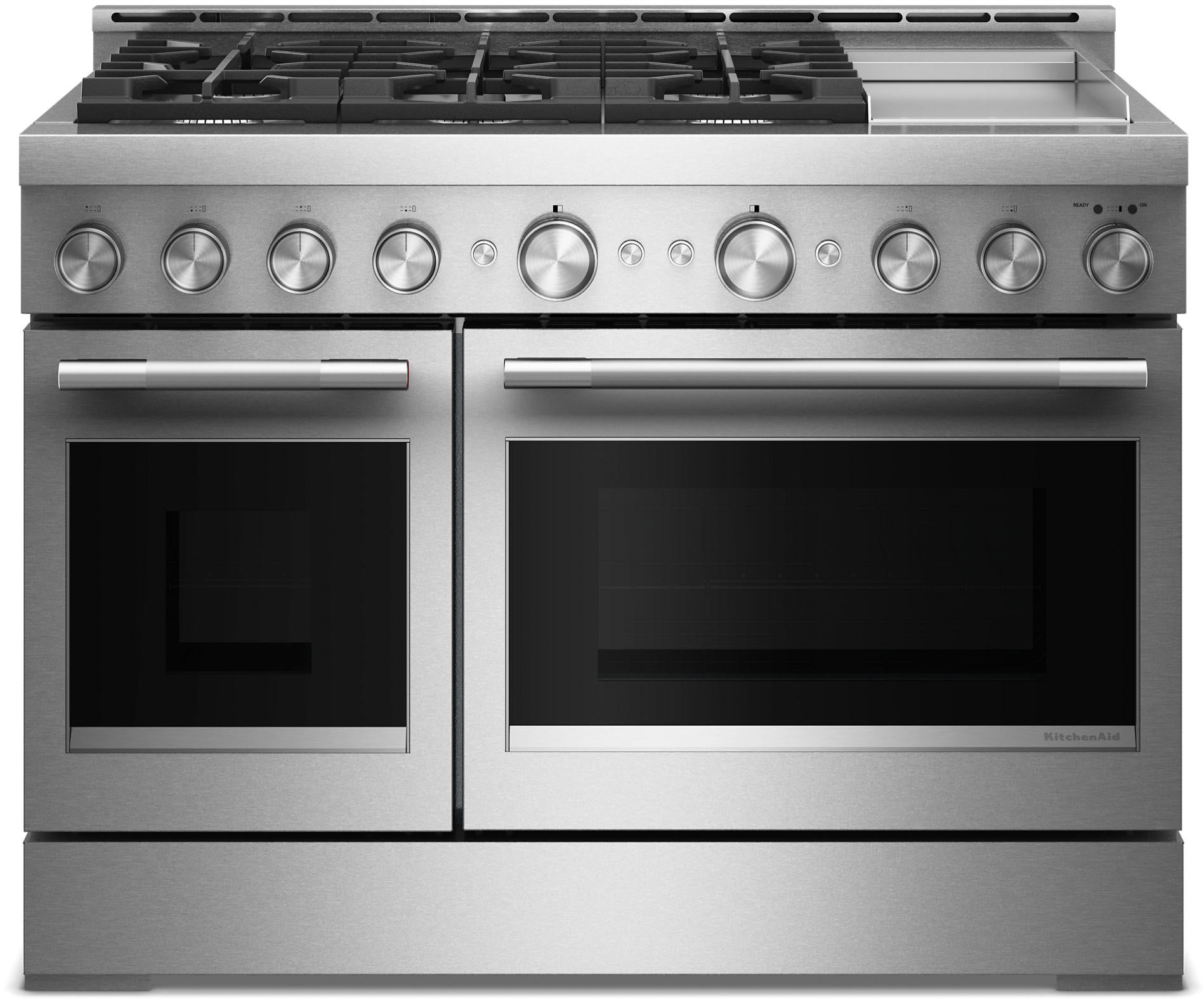 KitchenAid KFGD948SSS 48-Inch 6 Burner Commercial-Style Gas Range