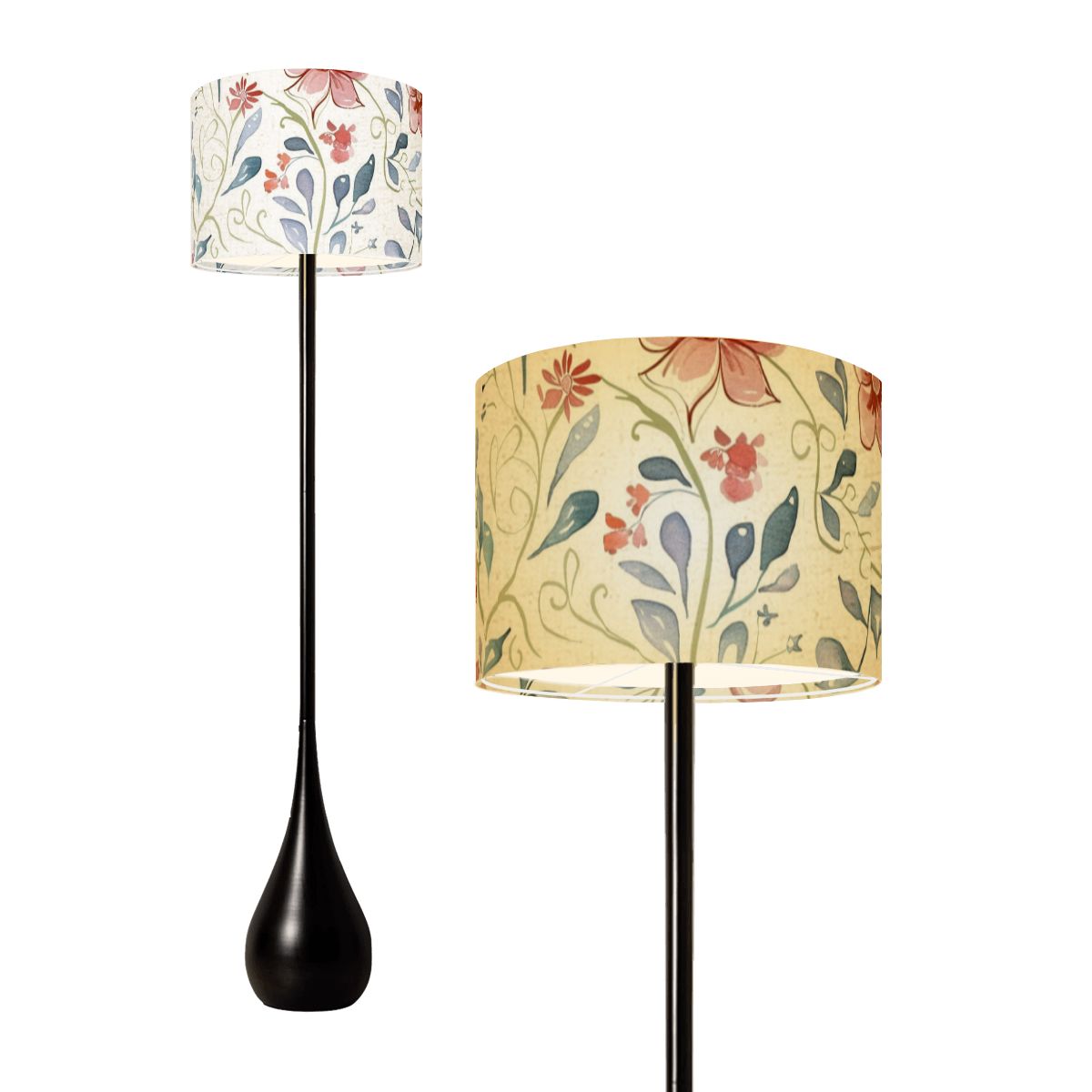 カスタムしずく型フロアランプ - オンデマンド印刷 - PrintKK