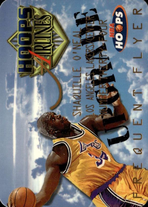 Shaquille O'Neal 1997 Hoops #10 Frequent Flyer Club - Upgrade