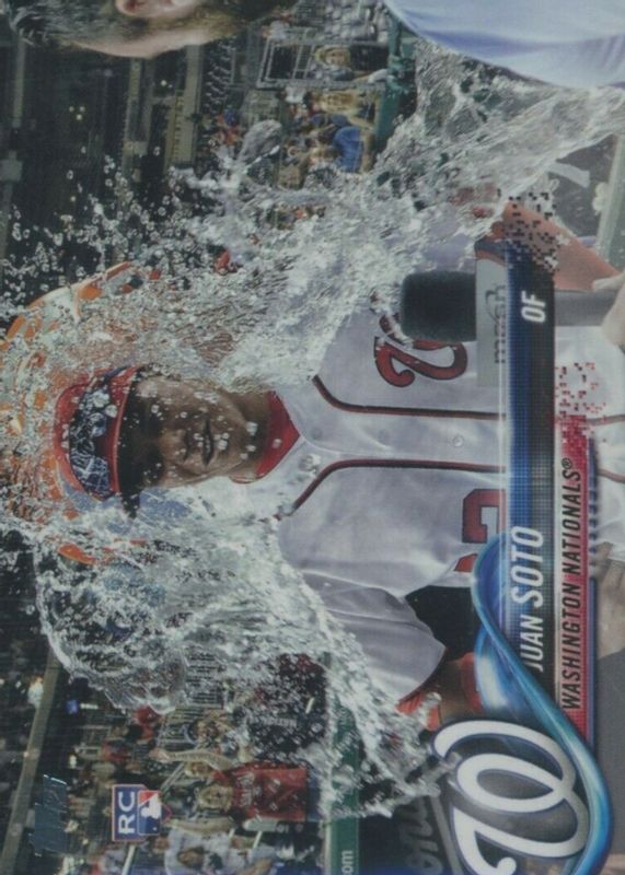 Juan Soto 2018 Topps Update #US300 SSP Variation (Gatorade Bath