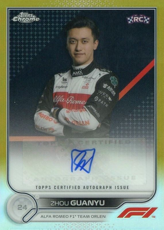 2022 Topps F1 Zhou Guanyu 199シリpsa10