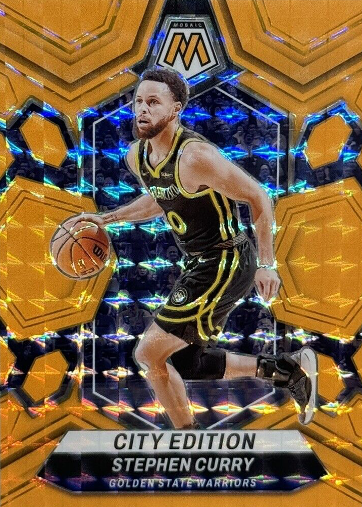 Stephen Curry 2023 Mosaic #276 City Edition - Orange Fluorescent