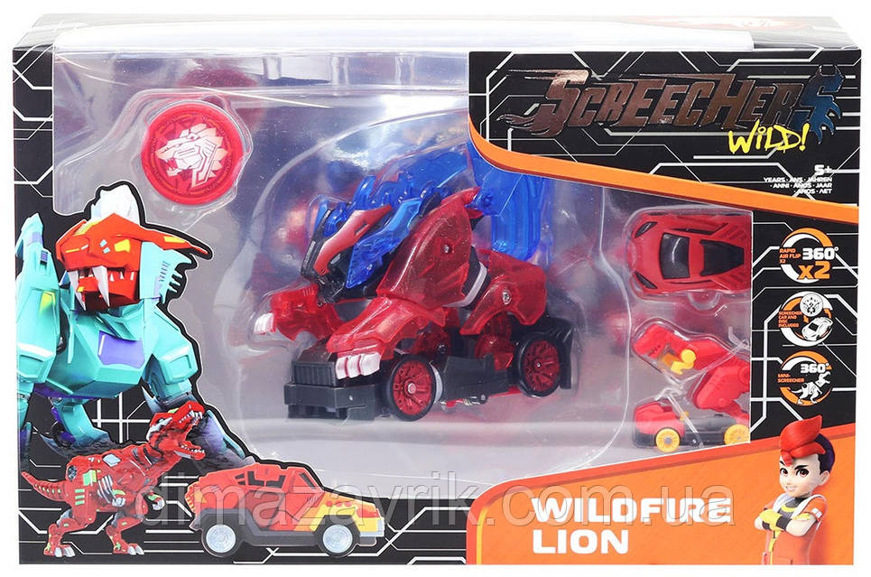 Дикие Скричер 4-й сезон Машинка трансформер Screechers Wild