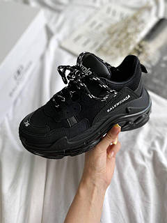 Кроссовки Balenciaga Triple S Clear Sole Black, цена: 3784