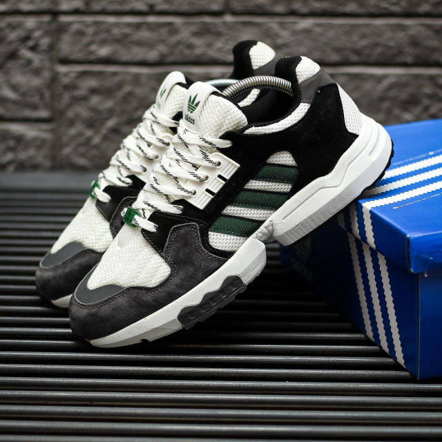 Чоловічі кросівки Adidas ZX Torsion White Grey Black Green