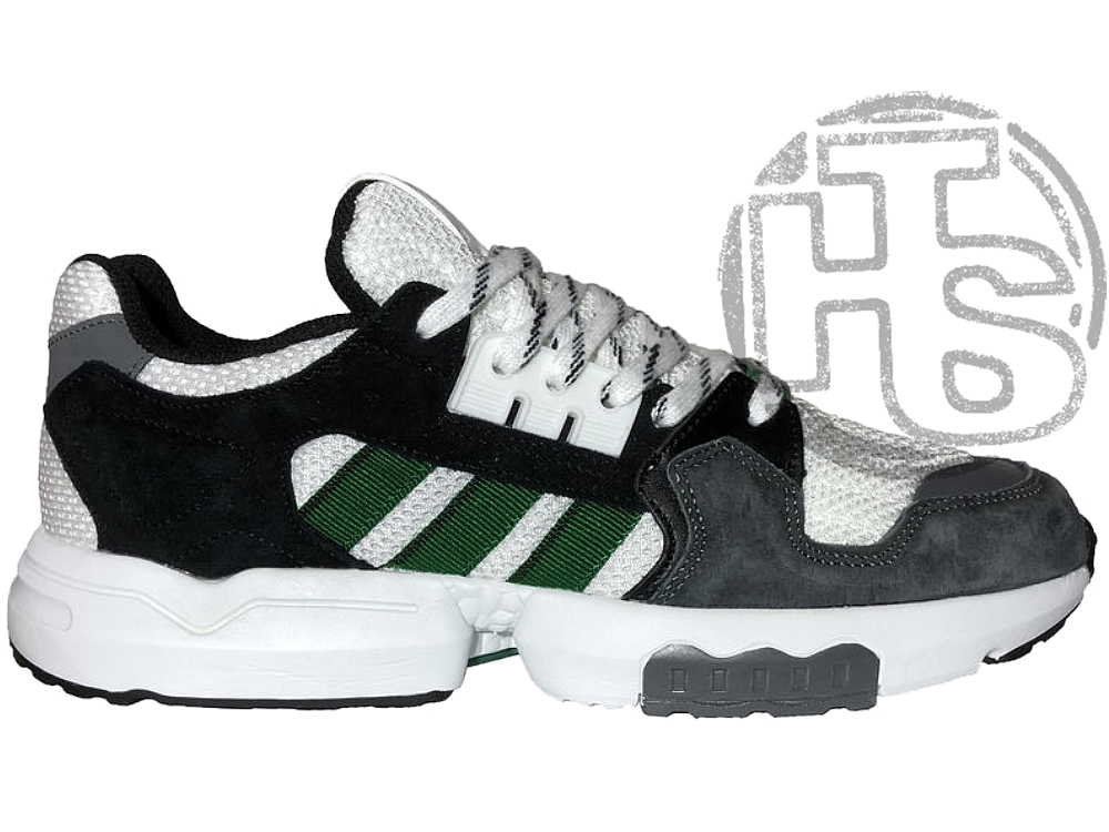 Мужские кроссовки Adidas ZX Torsion White Grey Black Green