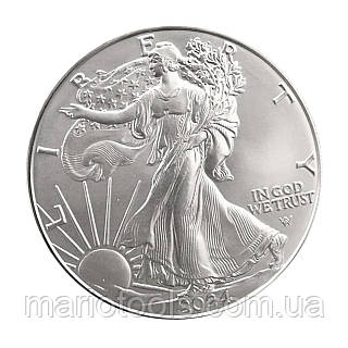 Срібна Монета 2024 Liberty 31,1 грам Кроктальна Свобода