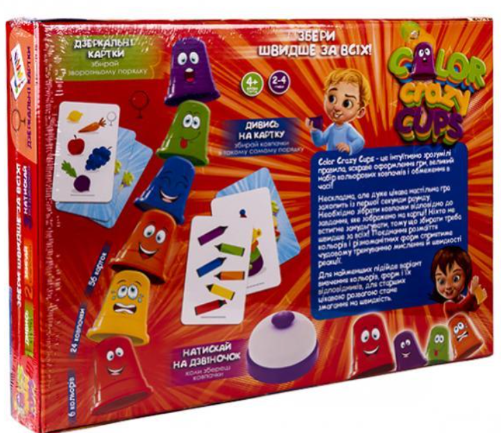 Настільна гра Color Crazy Cups Danko Toys CCC-01-01U розважальна