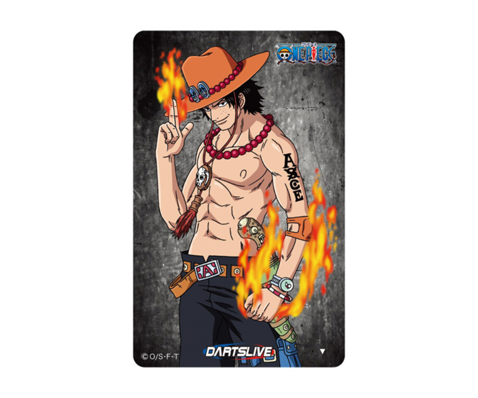 ダーツ ゲームカード【ダーツライブ】ワンピース エース｜ダーツ用品は