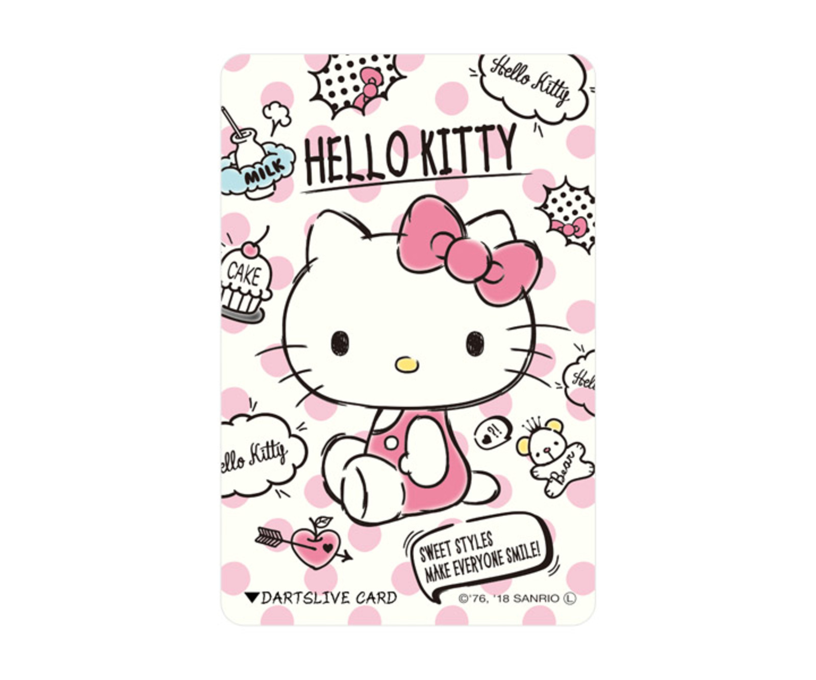 ゲームカード【ダーツライブ】ハローキティ ピンク｜ダーツ用品は