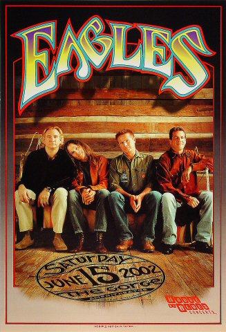 The Eagles Vintage Concert Poster from Gorge Amphitheatre, Jun 15