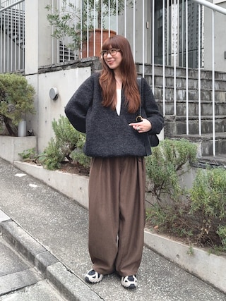 6（ロク）の「＜6(ROKU)＞シャギー スキッパー プルオーバー（その他