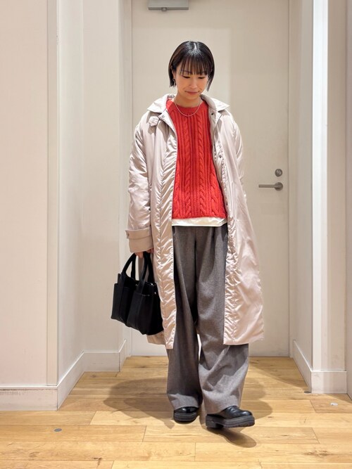 セール】ステッチレスライトダウンロングコート（ダウンジャケット