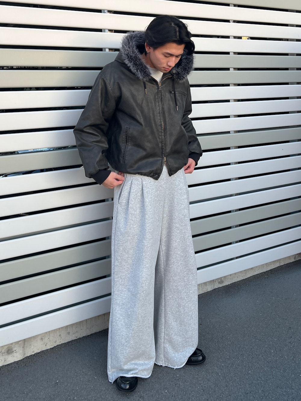 新色登場】DRAW CODE DOUBLE ZIP ARTIFICIAL 2WAY HOOD BLOUSON